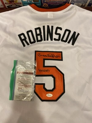 Brooks Robinson Autographed Signed Baltimore Orioles Custom Jersey JSA HOF 1983 - Image 1 of 3