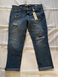 New With Tags Women's Code Bleu Distressed Boyfriend Denim Jeans Size 4 - Picture 1 of 6