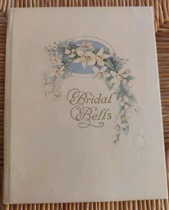 Antiguo libro de boda vintage de campanas nupciales años 40 floral invitado pequeño Oklahoma - Imagen 1 de 19
