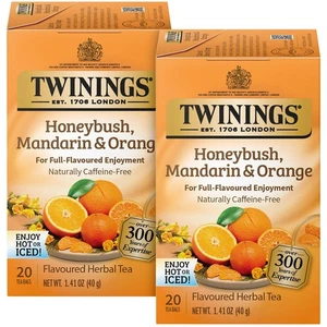 Twinings Honeybush Mandarine & Orange Kräutertee 2er Pack 20 Teebeutel Ea - Natur... - Bild 1 von 8