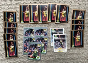 22 Shawn Kemp Rookie Cards Nr Mint + very nice 14 Skybox 5 Hoops 3 Fleer 1990 - Picture 1 of 4