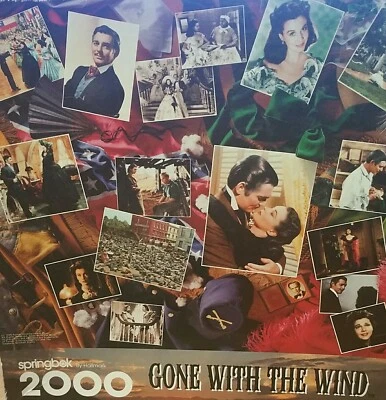 100% полный «Унесенные ветром» SPRINGBOK 2000 ПК головоломка 34» x 42,5» PZL9413  - Изображение 1 из 4