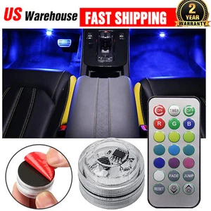 Colorful LED Lights W/ Remote Control Car Interior Accessories Atmosphere Lamp - Picture 1 of 12