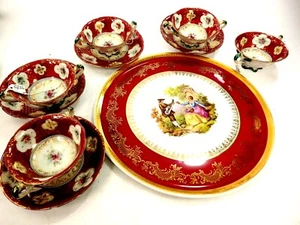Beautiful 10 Piece Coffee Service and Serving Tray Artistique Limoges France - Picture 1 of 10