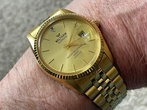 Vintage Waltham Diamond Gents Quartz Watch New / Old Stock (B66) - Picture 1 of 6