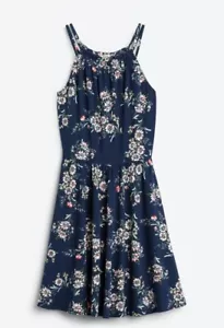 NWT Nine Britton Midi Dress Womens Lulu Knit Dress Navy Floral Size Medium - Picture 1 of 9