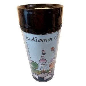 1999 Starbucks Coffee Indiana State Thermoserve Travel Cup w/Lid Mug 16oz - Picture 1 of 8