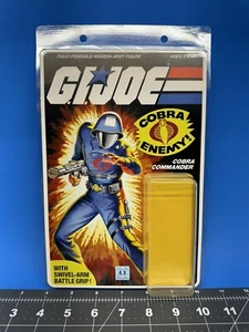 🔥 CUSTOM COBRA COMMANDER DISPLAY CASE WITH RETRO THEMED 1982 CARD ART🔥 - Picture 1 of 7