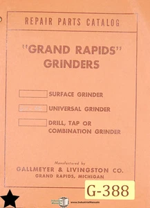 Piezas de amoladora manual Grand Rapids Gallmeyer & Livingston 60 y 62 - Imagen 1 de 2