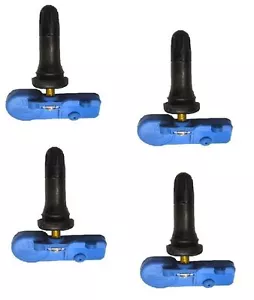 BUICK CADILLAC CHEVY GMC 433 MHZ BLUE SET 4 TIRE PRESSURE SENSOR TPMS 22853740 - Picture 1 of 3