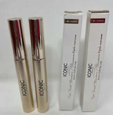 Lot Of 2 ICONIC LONDON Triple Threat Mascara 9 Ml/.30 Fl. Oz.  X263 - Image 1 of 4