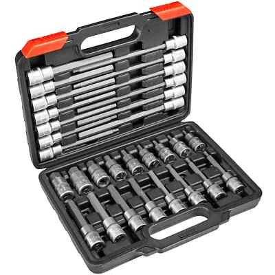 Set di chiavi a bussola 30 pz esagono cavo 1/2" interna lungo / corto  nuovo - Immagine 1 di 2