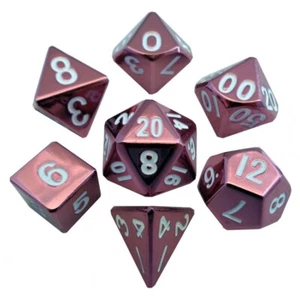 Dice and Gaming Accessories Polyhedral RPG Sets 7-set: 16mm: PK Painted Metal - Picture 1 of 1