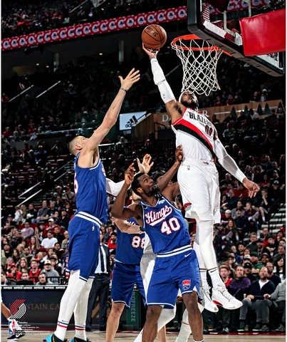Carmelo Anthony Portland Trail Blazers Unsigned Dunk vs. Sacramento Cover