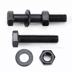 M10 M12 M14 M16 Sechskantschraube Schraube+Mutter+Flachscheibe 3tlg Set 12.9 Stahl schwarz - Bild 1 von 9