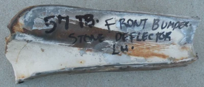 X PARAGOLPES DELANTERO IZQUIERDO FORD THUNDERBIRD DEFLECTOR PIEDRA 1955-1957 55-57 OEM Foto 1 de 4