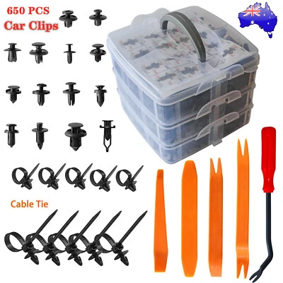 650Pack Car Retainer Clips Fasteners Cars Body Kits Car Plastic Clips For Toyota - image 1 of 4