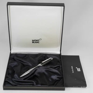 Montblanc Meisterstuck Solitaire Carbon Steel Ballpoint Pen (France) with Box - Picture 1 of 13