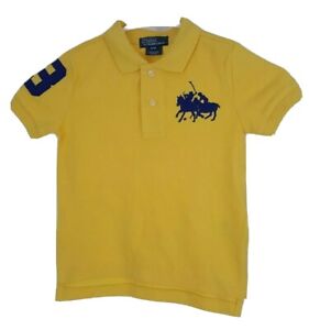 Ralph Lauren Polo Boys $39 Shirt Size 2T 2 Yellow Dual Match Rugby 
