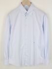 SUITSUPPLY Men Shirt ~M Button-Down Light Blue Extra Slim Fit Striped Formal