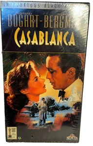 Casablanca VHS Humphrey Bogart 1942 Black White Classic Sealed - Foto 1 di 3