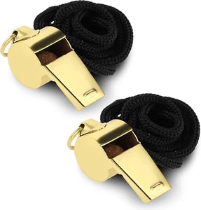 2 Stück Edelstahl Trillerpfeife Sportunterricht, Schiedsrichter Pfeife Sportpfei - Bild 1 von 7