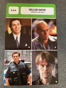 CARTE FICHE CINEMA WILLEM DAFOE 1992 - 2009 - Photo 1/1