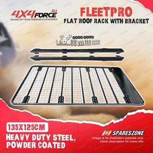 135x125cm Fleetpro Steel Flat Roof Rack with Bracket for Ford Ranger T7 PX Dual - Picture 1 of 2