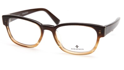 Seraphin Gibbs 8139 Titanium Eyeglasses Frames Gold‎ Black 49-18-145 Japan SERAPHIN by OGI GIBBS 8139 MATT BLACK /PALE GOLD EYEGLASSES  main image 2
