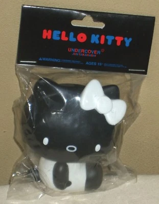 Hello Kitty x Undercover Figure Doll Black Sanrio 2008 Medicom toy Unopened New - Image 1 of 4