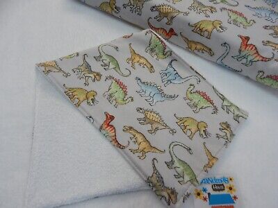  Burp Cloth Dinosaurs X 1 Toweling Back GREAT GIFT IDEA!! • 9.50$