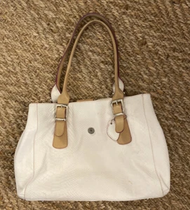 i santi Genuine italian leather handbag, white - Picture 1 of 2