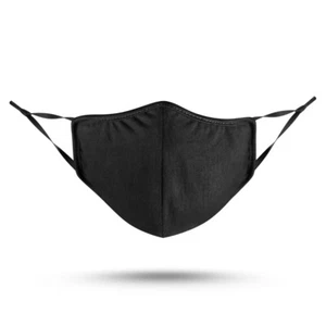 Face Masks Protection Cotton Reusable Black Fashion Adjustable (Pack 20) - Picture 1 of 5
