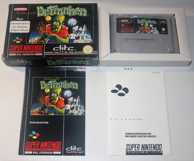 *Authentic & Complete* Super Nintendo SNES Game The Adventures of Dr Franken PAL - Image 1 of 4