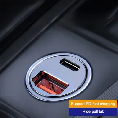 2 Port Car Charger USB Cigarette Lighter Socket Dual Adapter For iPhone Samsung - Image 1 of 4
