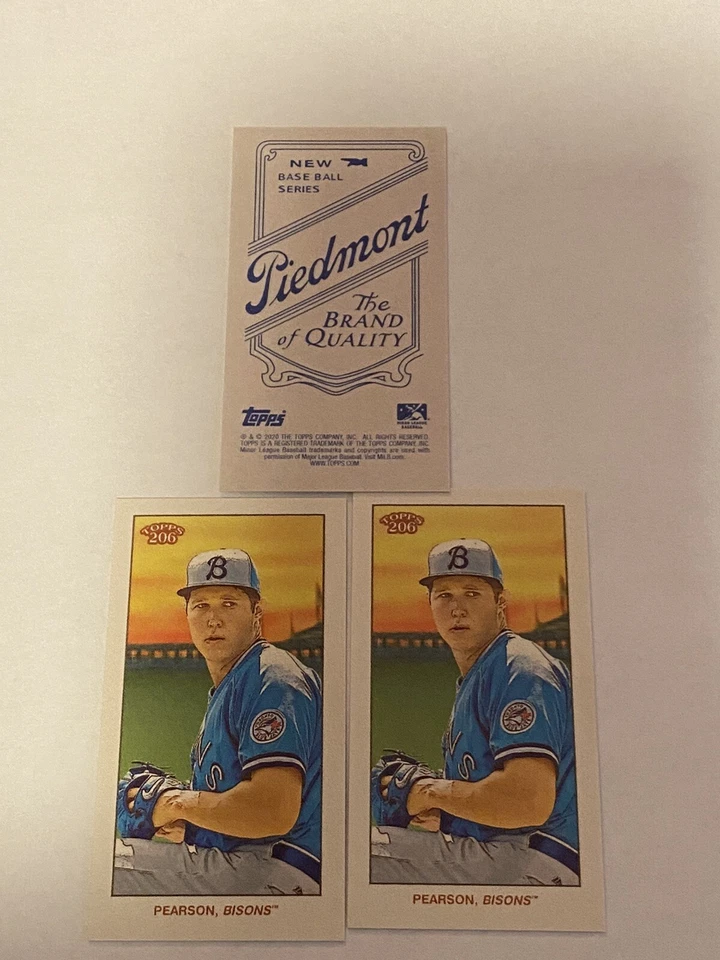 2020 Topps 206 T206 Online Exclusive Piedmont Back Nate Pearson Bisons 23 - Image 1 of 1
