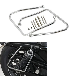 Saddle bags Support Brackets Fit For Harley Sportster XL 1200 883 04-16 Chrome - Picture 1 of 9
