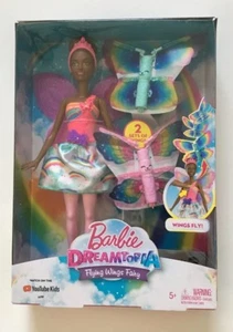 Mattel Barbie Dreamtopia Rainbow Cove Flying Wings Butterfly Fairy Doll, Nikki - Picture 1 of 1