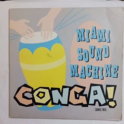 Vinyl Record Miami Sound Machine "Conga" 49-05253 1985 US Release VG Single  - Image 1 of 4