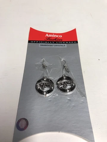 NBA San Antonio Swarovski Crystals Earring Set Z Cover