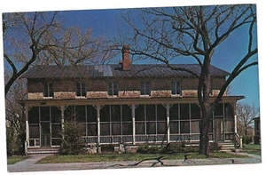 GENERAL CUSTER'S HOME Fort Riley House Sheridan Place Kansas Postcard KS - Picture 1 of 2