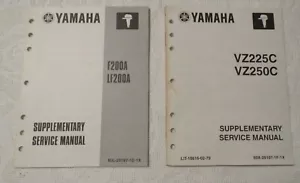 2 manuales de servicio complementarios para barcos Yamaha VZ225C/260c y F200A/LF200A - Imagen 1 de 9