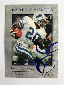 1997 DONRUSS ELITE - BARRY SANDERS - SILVER SERIES - #4821 OF 5000 - Picture 1 of 4