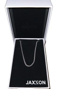 Jaxxon 24" 3mil Italian 925 Sterling Silver Franco Chain New In Gift Box Quality - Picture 1 of 11