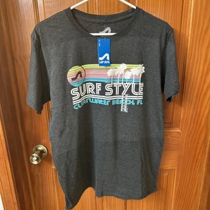 Surf Style T-Shirt M Gray  *Clearwater Beach Florida* Short Slv - Picture 1 of 6