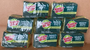 Scotch-Brite Heavy Duty Scrub Sponge green yellow 8pk 3count 24 sponges total - Picture 1 of 2