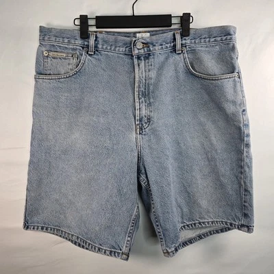 VTG 90s Calvin Klein Easy Fit Double Stone Wash Jean Shorts Jorts Men's 38 - Image 1 of 4