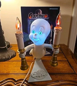 Vintage 1996 Trendmasters Casper The Friendly Ghost Candelabra w/ Box Halloween - Picture 1 of 16