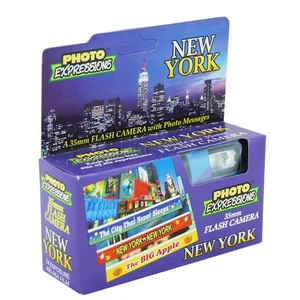 New York 35mm Disposable Film Camera Flash 24 Exposures - Expired - Picture 1 of 1