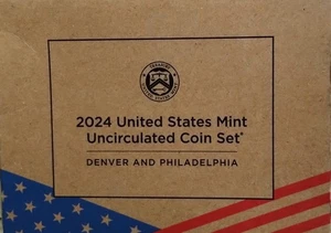 2024 UNITED STATES MINT UNCIRCULATED COIN SET DENVER AND PHILADELPHIA  IN BOX. - Picture 1 of 1